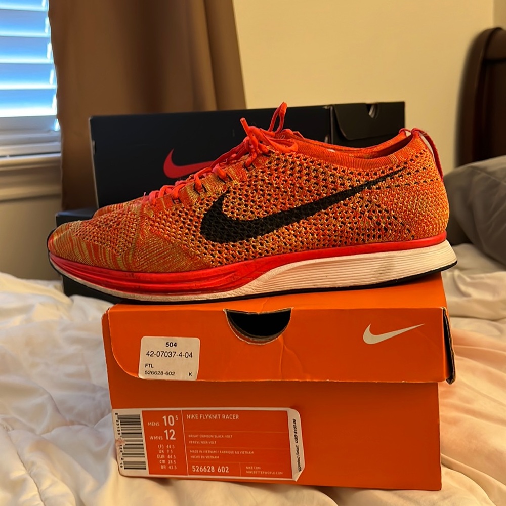 Orange Flyknit Racer